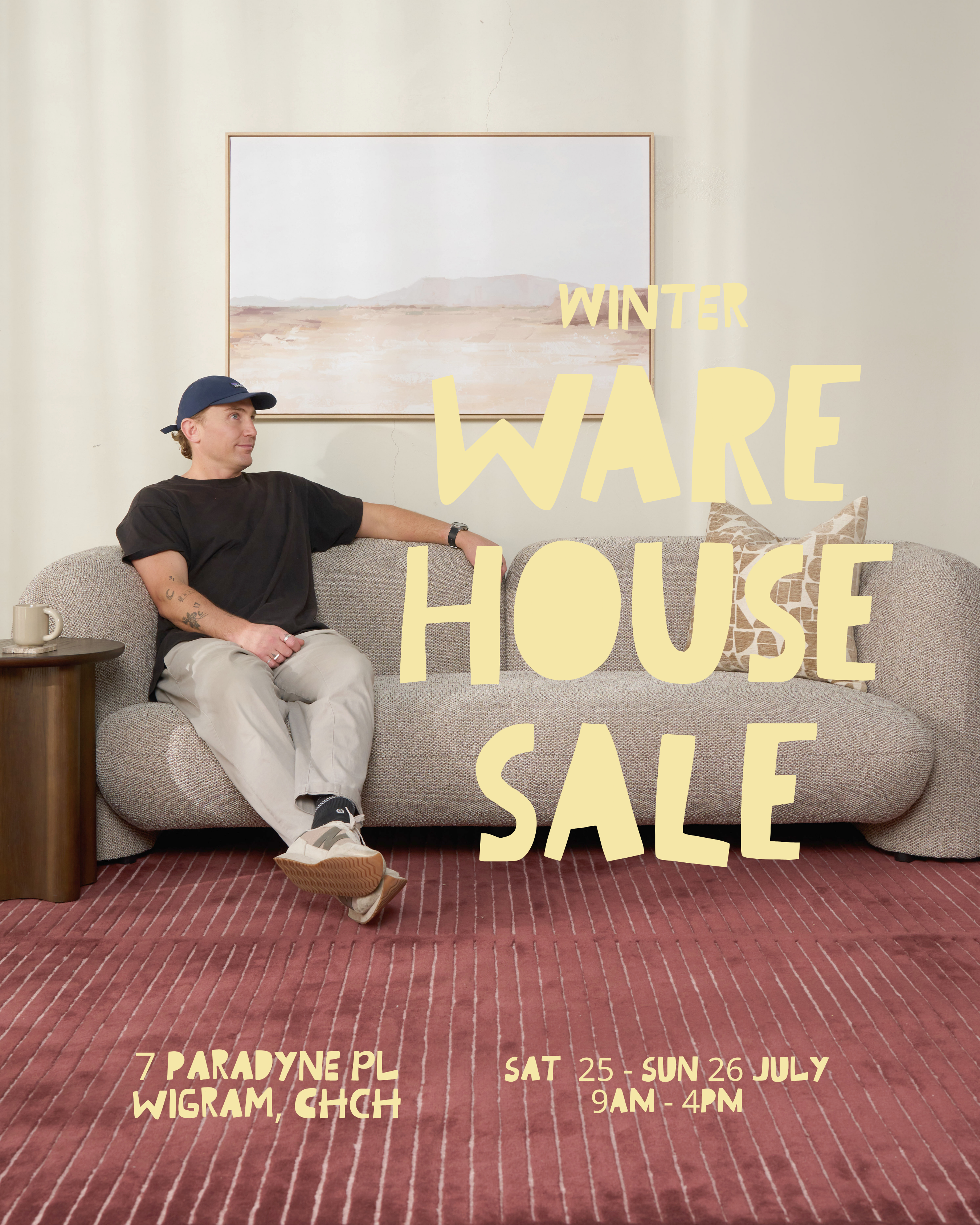 Winter Warehouse Sale mobile hero